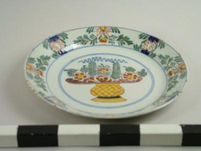Plate, Decorative Delftware