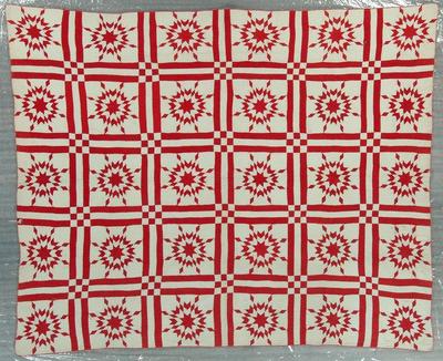 Pieced Quilt, Virginia Star Variation