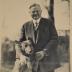 Signed, Inscribed Photograph, Herbert Hoover Posed with his dog King Tut