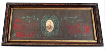 Photograph and Punchwork  Momento Mori, Absent But Not Forgotten