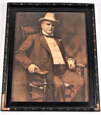 Print, Photo-mechanical Lithograph, William Mckinley, 25th President Of The United  States, Seated In Chair