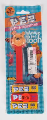 Pez Dispenser, Winnie The Pooh, Original Package With 3 Candy Packages