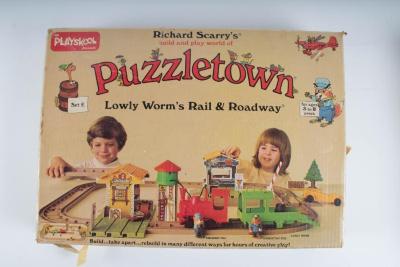 Toy, Richard Scarry's Puzzletown, Lowly Worm's Rail and Roadway