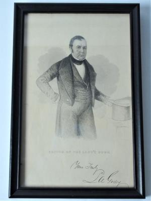 Steel Engraving of L. A. Godey, Editor of the Lady's Book