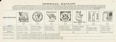 Official Ballot, Bowne Township, Michigan