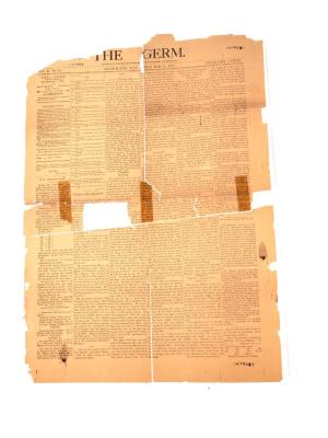 Newspaper, Germ. Prohibitionist (2 Pieces)