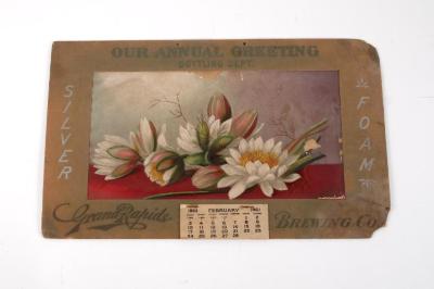Calendar, Our Annual Greeting - Bottling Department Grand  Rapids Brewing Company, Silver Foam, 1901