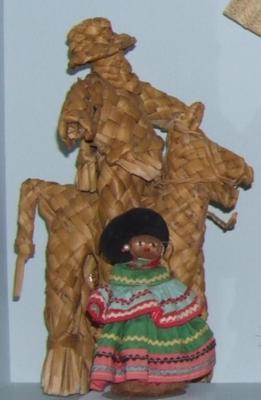 Mexican Doll On Straw Burro