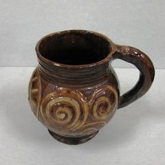 Ale Pot, Sgraffito (scratched) Design Filled In With Buff Slip