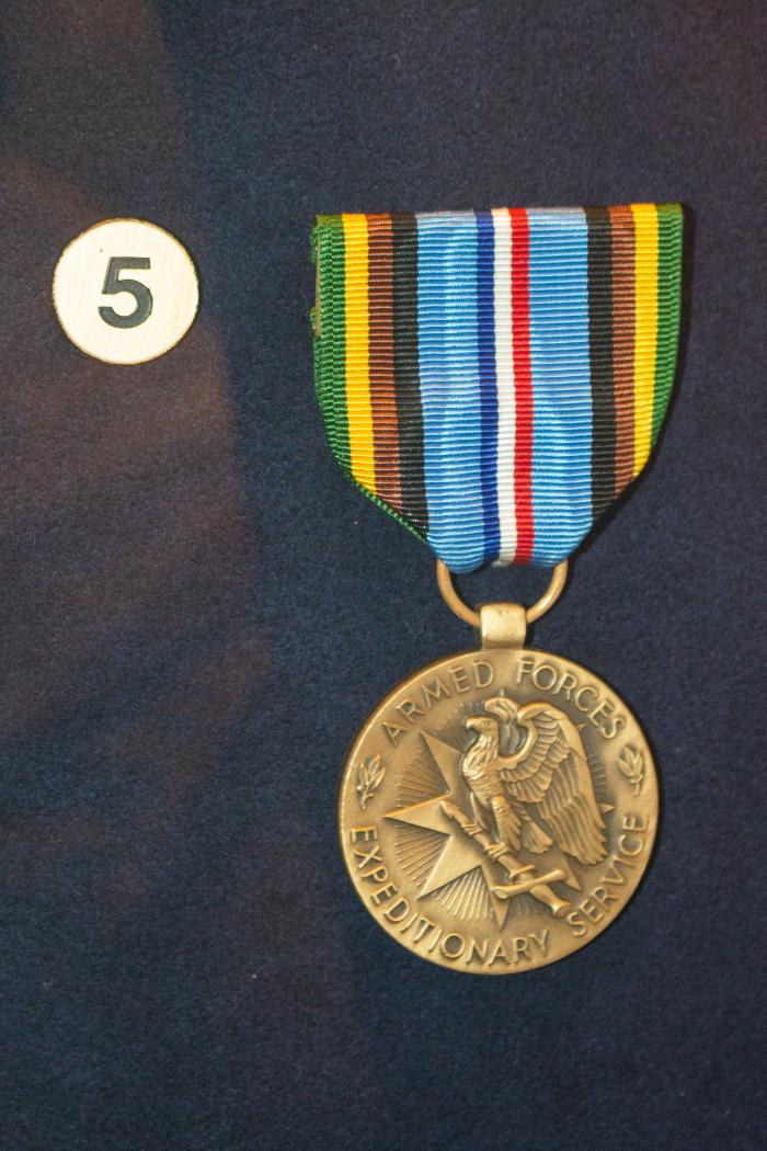 Insignia,  Armed Forces Expeditionary Medal, Roger B. Chaffee Archive Collection #6