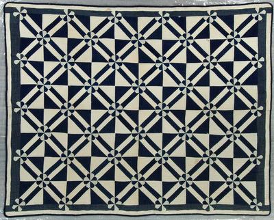 Pieced And Appliqued Quilt, Hearts And Gizzards